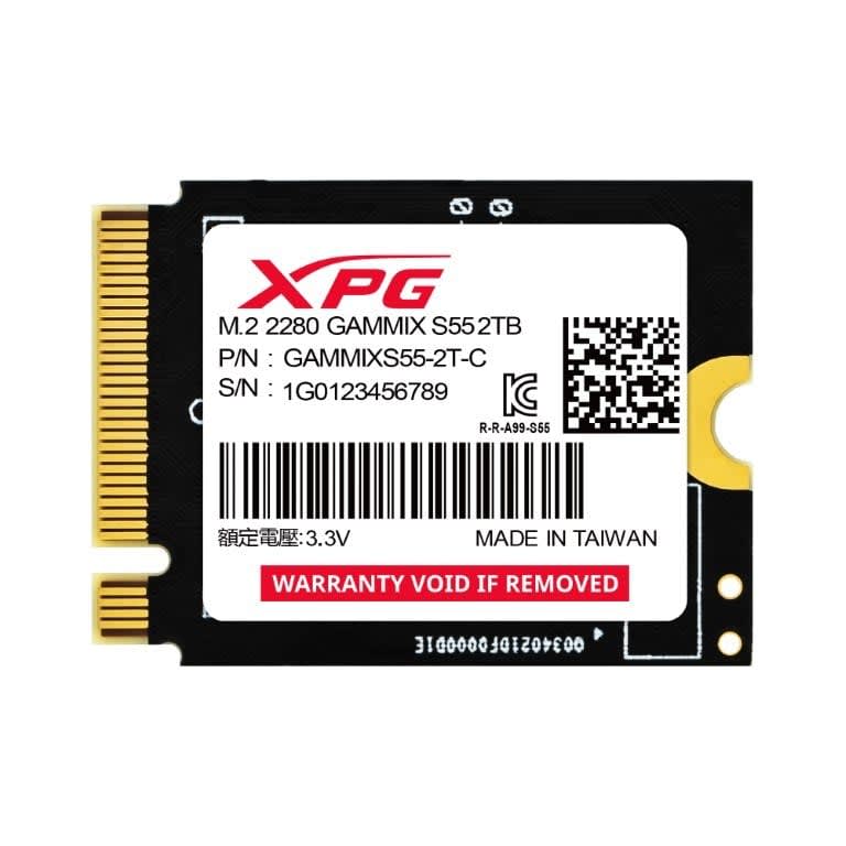 XPG GAMMIX S55 Gen4 1TB M.2 2230 PCIe Internal SSD GAMMIXS55-1T-C