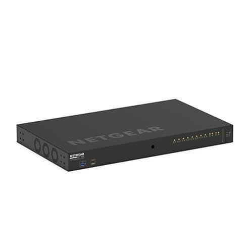 Netgear M4250-10G2XF-PoE++ 12-port Managed Switch L2/L3 Gigabit Ethernet PoE 1U Black GSM4212UX-1...