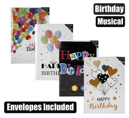Card & envelope birthday - musical (1)