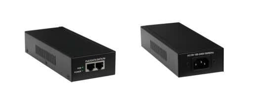 Gigabit Power over Ethernet (PoE) 52V, 1.25Amp 65 Watt (2 x RJ45) &amp; Cord.