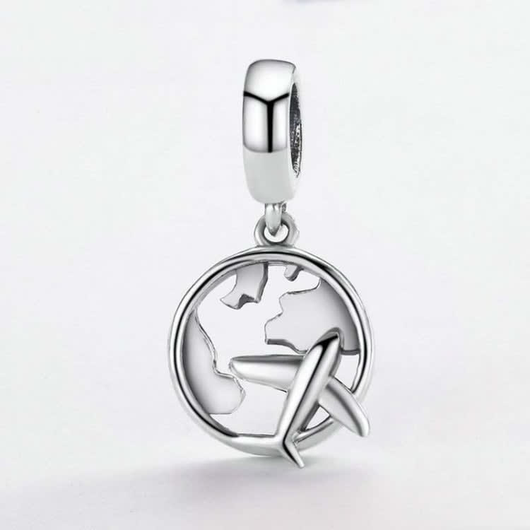 S925 Sterling Silver Beaded Personality Traveling Dream Charm