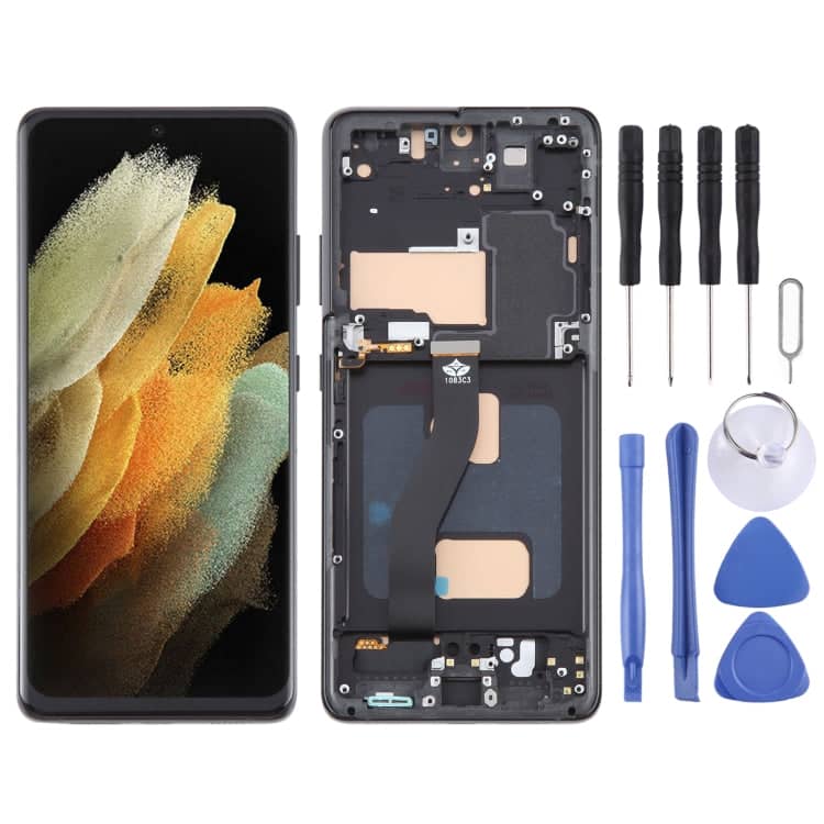 For Samsung Galaxy S21 Ultra 5G SM-G998B TFT LCD Screen Digitizer Full Assembly with Frame, Not S...