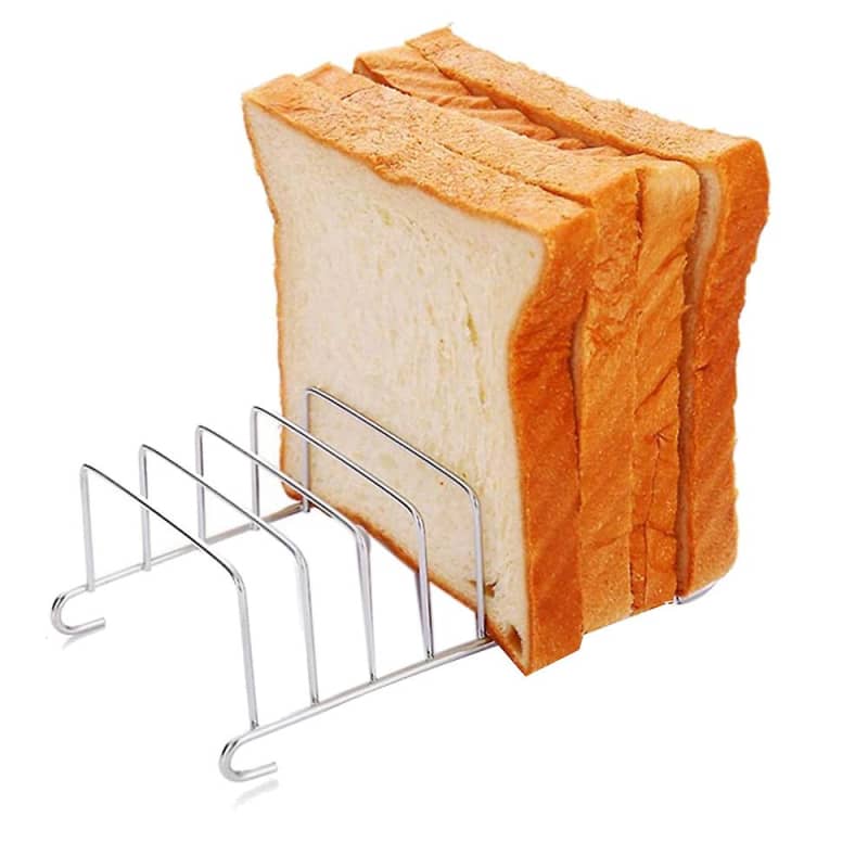 2 Pcs Toast Bread Holder 8 Slice Holes Tool Cooling Grid Bread Rack