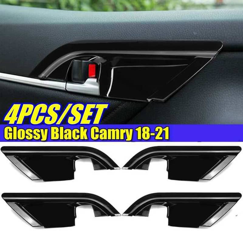 4pcs Interior Door Bowl Handle Stickers, for Toyota Camry 2018-2021