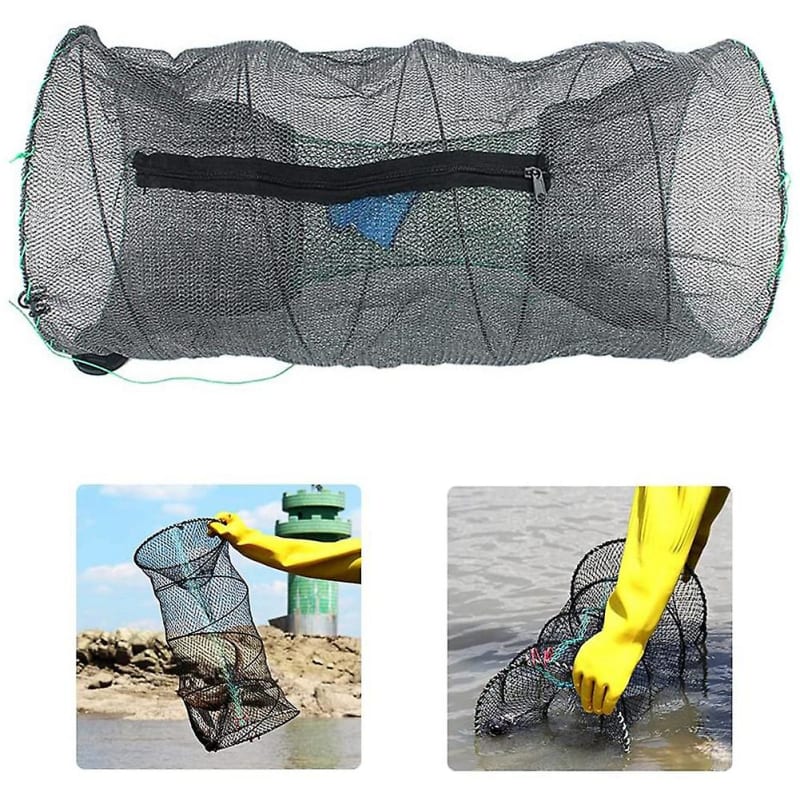 Foldable Traps Fishing Nets Portable Crayfish Traps Fishing Net