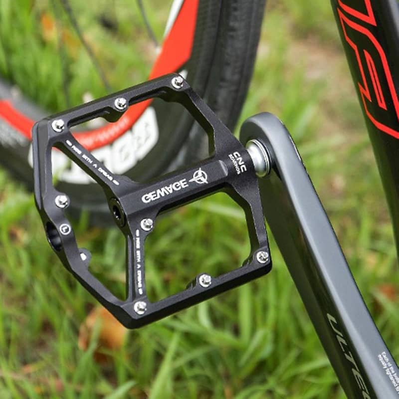 Gewage 3 Bearings Bicycle Pedals Ultralight Anti-slip Cnc Titanium