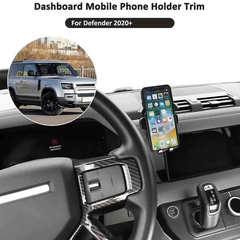 Phone Holder Aluminum Alloy for Land Rover Defender 90 110 2020-2022
