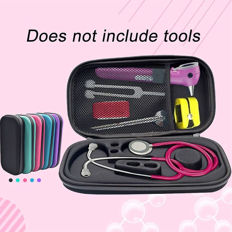 Eva Hard Shell Travel Case Bag for Pen Flashlight Tweezers Tape, Pink