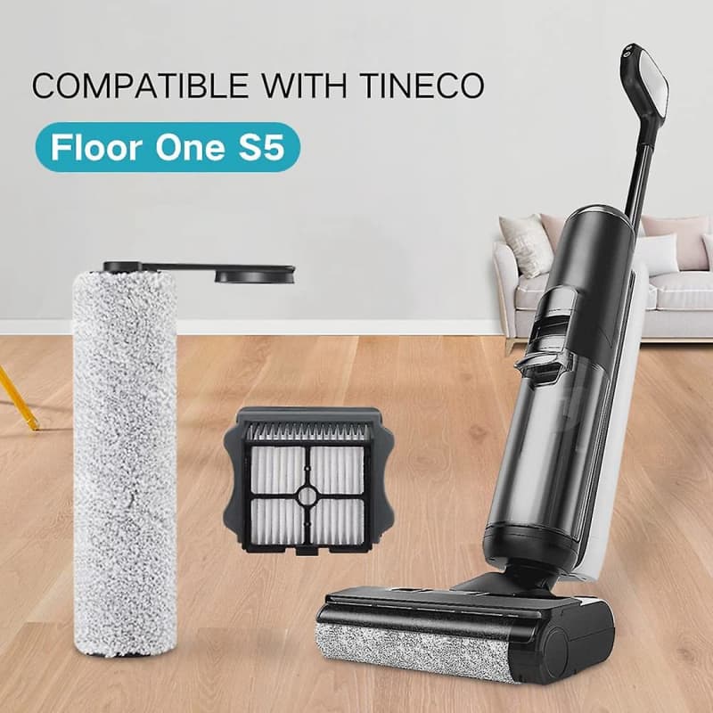 Brush Roller and Hepa Filter for Tineco Floor One S5 Vacuum Cleaner