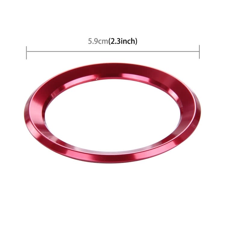 Car Aluminum Steering Wheel Decoration Ring For BMW(Red)