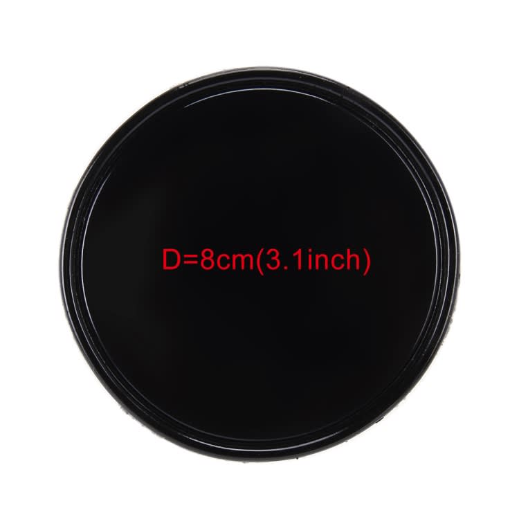 Car Auto Round Soft Rubber Dashboard Anti-slip Pad Mat for Phone / GPS/ MP4/ MP3, Diameter: 8cm(Bla