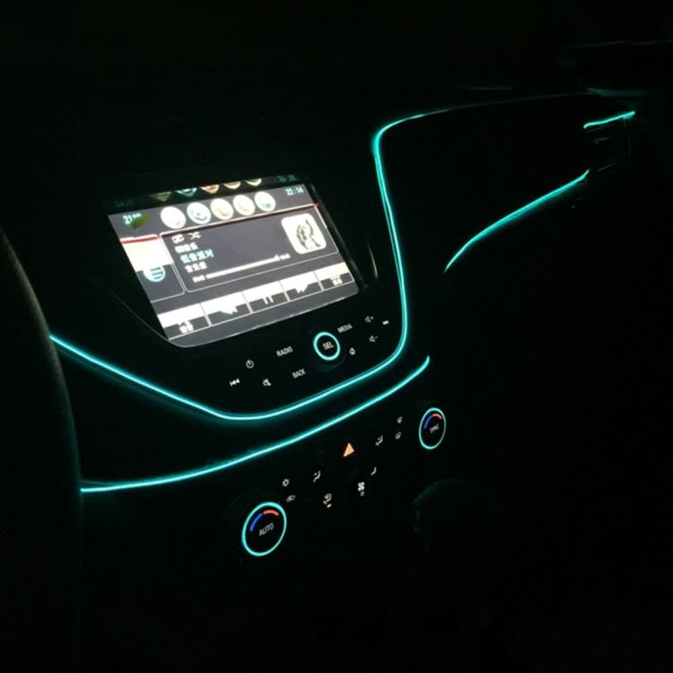 4m Cold Light Flexible LED Strip Light For Car Decoration(Ice Blue Light)