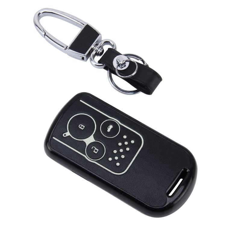Car Auto PU Leather Intelligence Luminous Effect Key Ring Protection Cover for Eighth Generation Ac