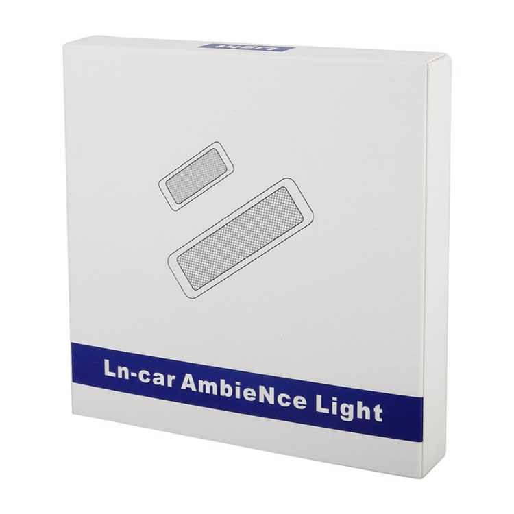4 PCS Universal Car LED Inner Handle Light Atmosphere Lights Decorative Lamp DC12V / 0.5W Cable Len