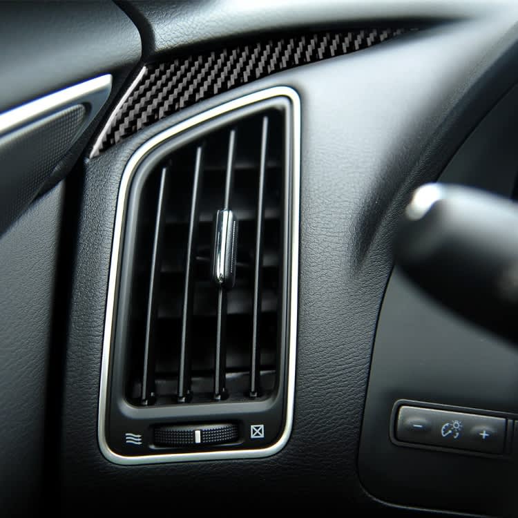 Car Carbon Fiber Left Side of the Dashboard Decorative Sticker for Infiniti Q50 / Q60, Left Drive