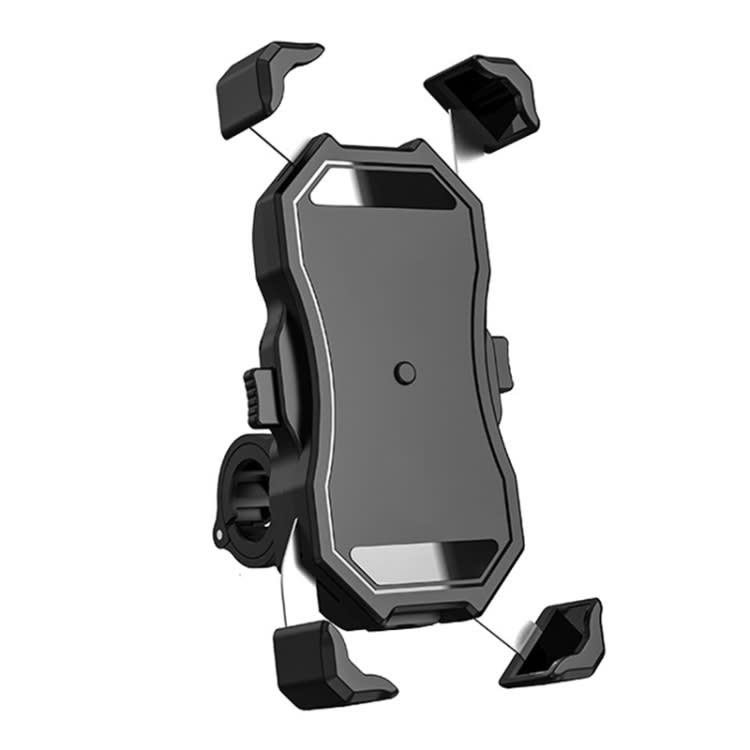 Motorcycle / Bicycle Semi-automatic Contraction Fixing Bracket Phone Holder