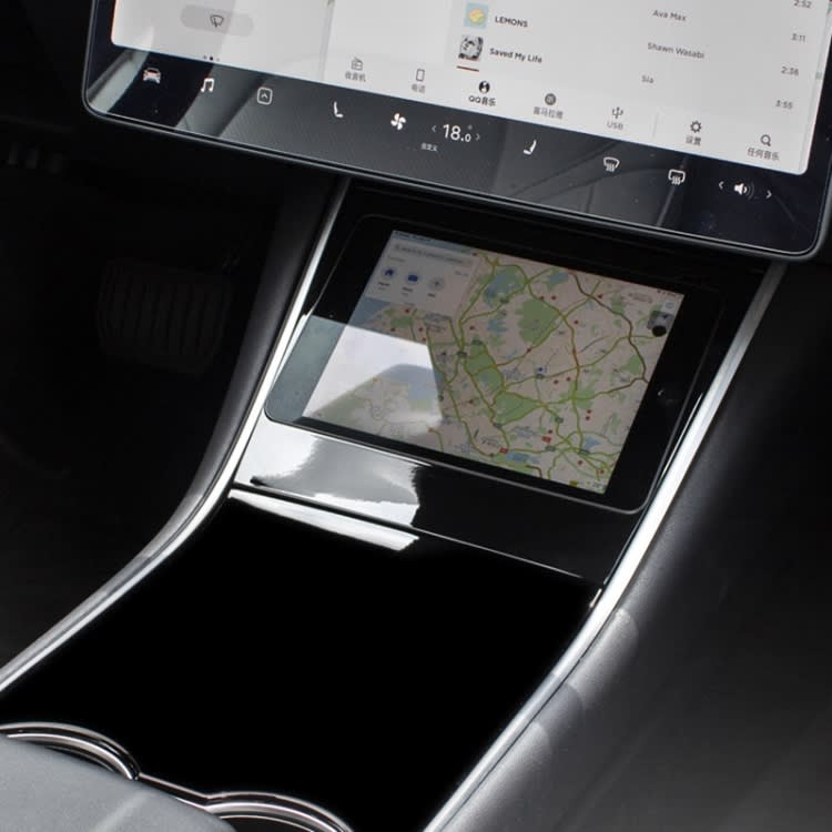 Car Tablet Holder for iPad Mini 4 / 5 Bracket Fixed Base for Tesla Model 3 / Y before 2021, Left Dr