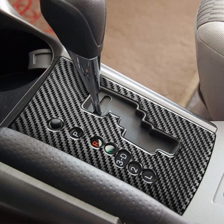 Carbon Fiber Car Gear Panel Decorative Sticker for Toyota Old RAV4 2006-2013,Left Drive