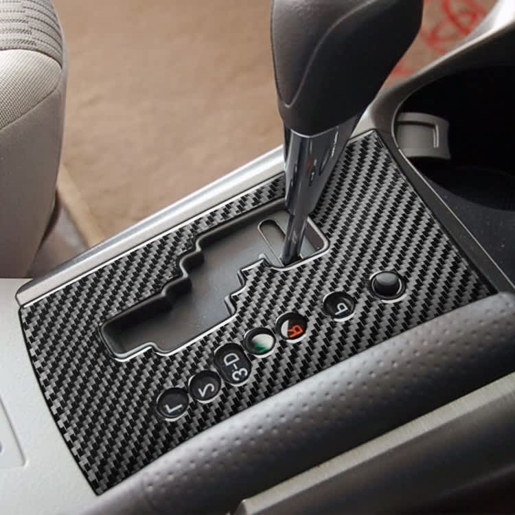 Carbon Fiber Car Gear Panel Decorative Sticker for Toyota Old RAV4 2006-2013,Right Drive