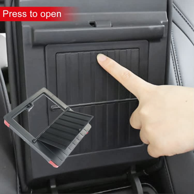 Car Central Control Armrest Box Push-type Hidden Storage Box for Tesla Model 3 / Y