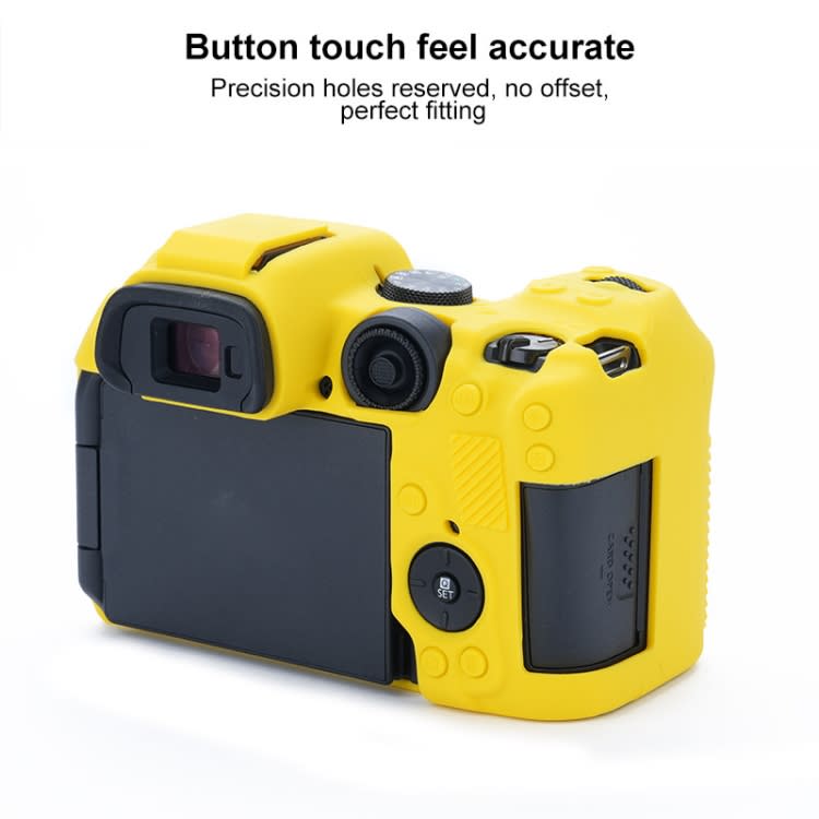 For Canon EOS R7 Soft Silicone Protective Case (Yellow)