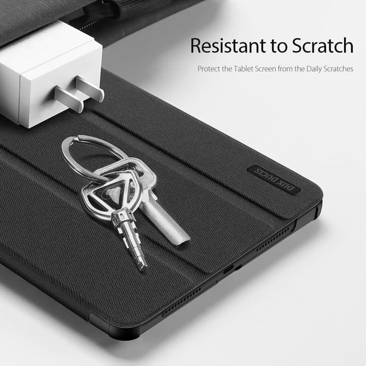 For Xiaomi Redmi Pad SE DUX DUCIS Domo Series Magnetic Flip Leather Tablet Case(Black)