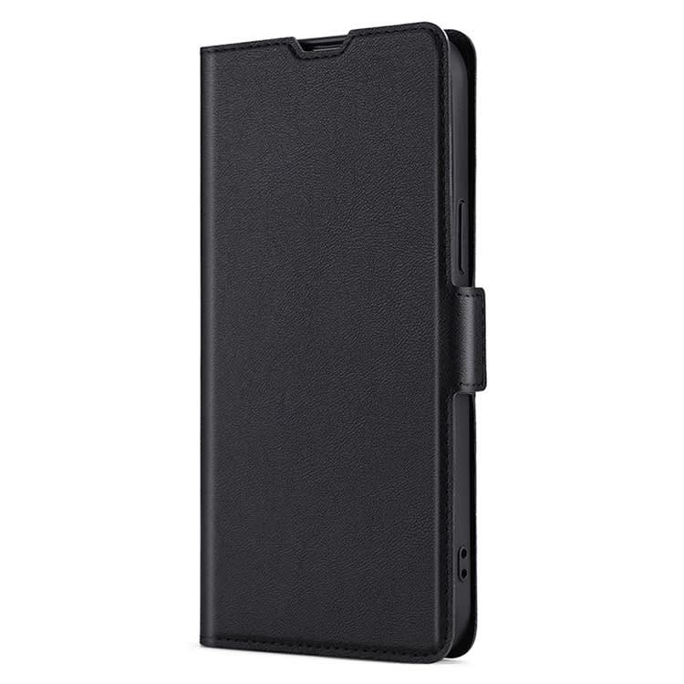 For Xiaomi Redmi Note 13 4G Ultra-thin Voltage Side Buckle Horizontal Flip Leather Phone Case(Black