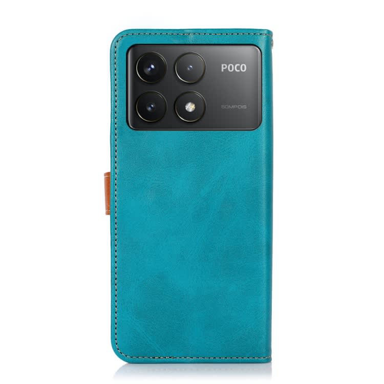 For Xiaomi Redmi K70 5G / K70 Pro 5G KHAZNEH Cowhide Texture Flip Leather Phone Case(Blue)
