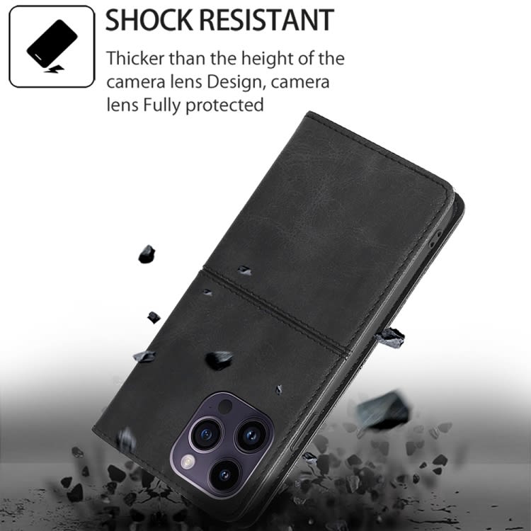 For Xiaomi Civi 4 Pro Cow Texture Magnetic Leather Phone Case(Black)