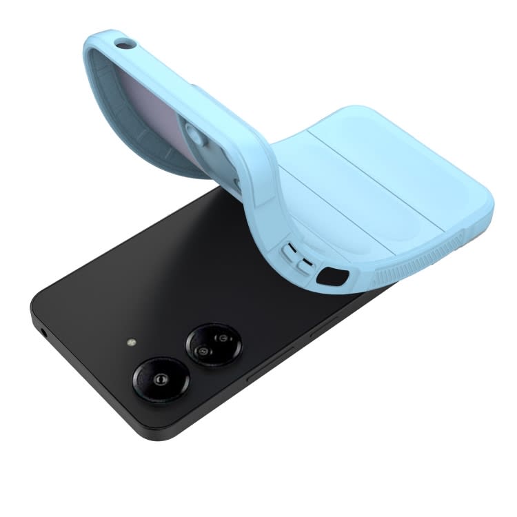 For Xiaomi Redmi 13C 4G Global Magic Shield TPU + Flannel Phone Case(Grey)
