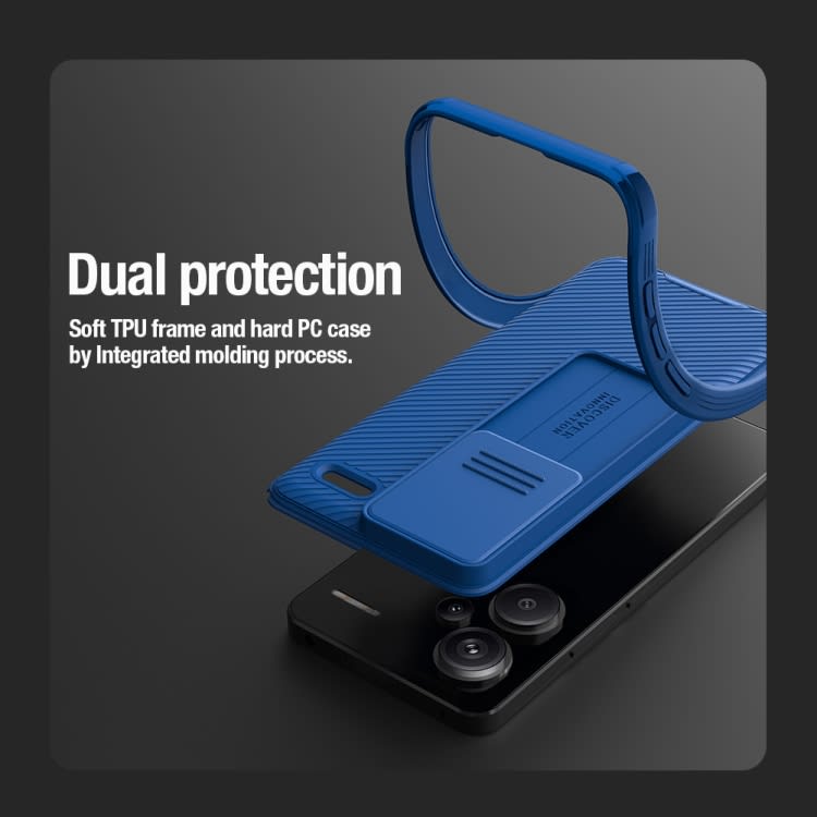 For Xiaomi Redmi Note 13 Pro+ 5G NILLKIN CamShield Pro PC Phone Case(Black)