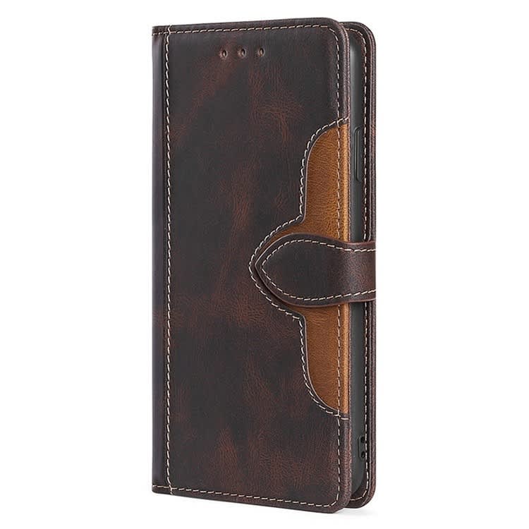 For Samsung Galaxy Xcover 7 5G Skin Feel Magnetic Buckle Leather Phone Case(Brown)