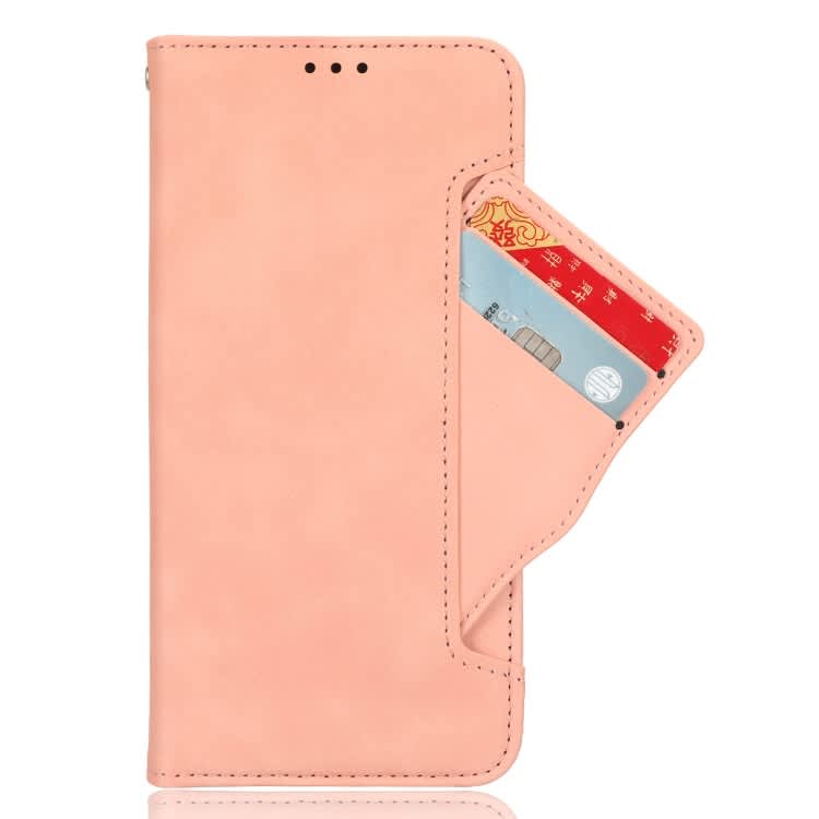 For Xiaomi Redmi Note 13 4G Skin Feel Calf Texture Card Slots Leather Phone Case(Pink)