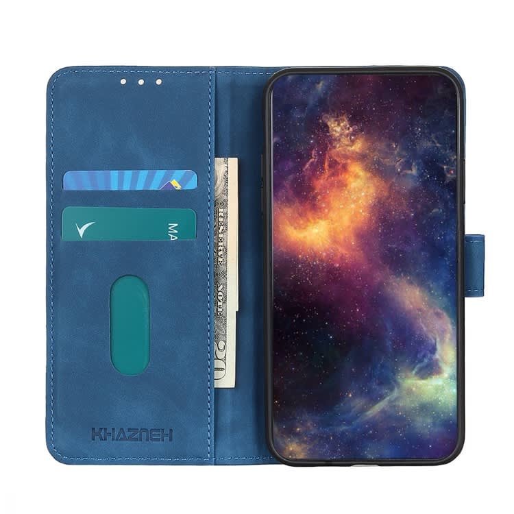 For Xiaomi Redmi Note 13R Pro KHAZNEH Retro Texture Flip Leather Phone Case(Blue)