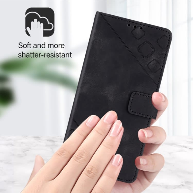 For Xiaomi Mi 11 Skin Feel Embossed Leather Phone Case(Black)