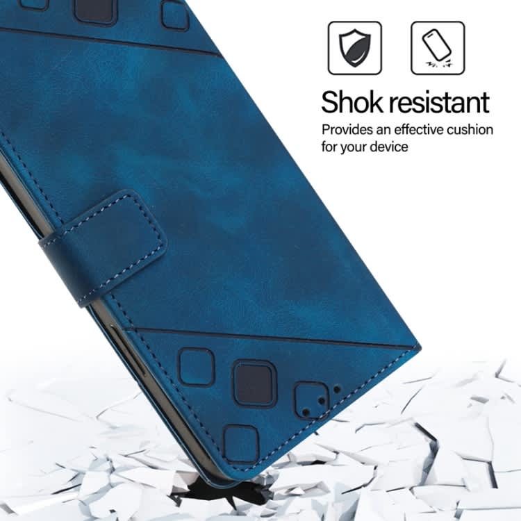 For Xiaomi Mi 11 Ultra Skin Feel Embossed Leather Phone Case(Blue)