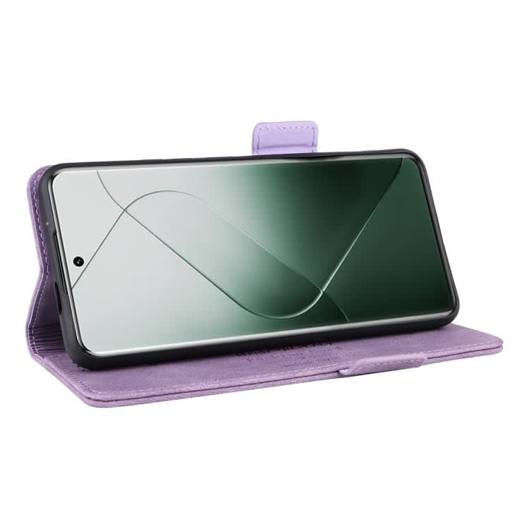 For Xiaomi 14 Pro Magnetic Clasp Leather Phone Case(Purple)