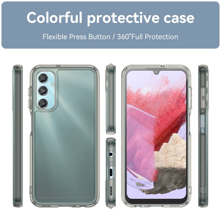 For Samsung Galaxy A25 4G Candy Series TPU Phone Case(Transparent Grey)
