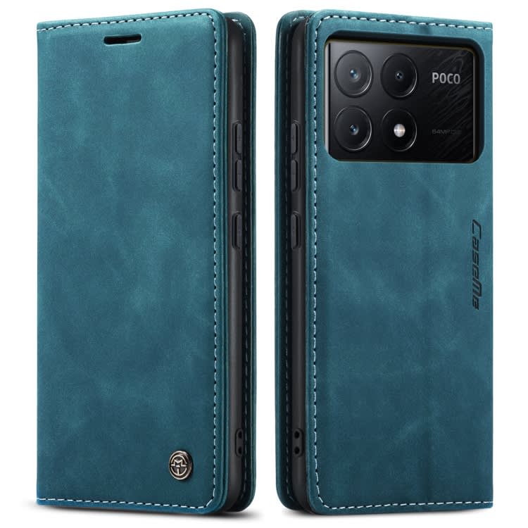 For Xiaomi Redmi K70E 5G CaseMe 013 Multifunctional Horizontal Flip Leather Phone Case(Blue)