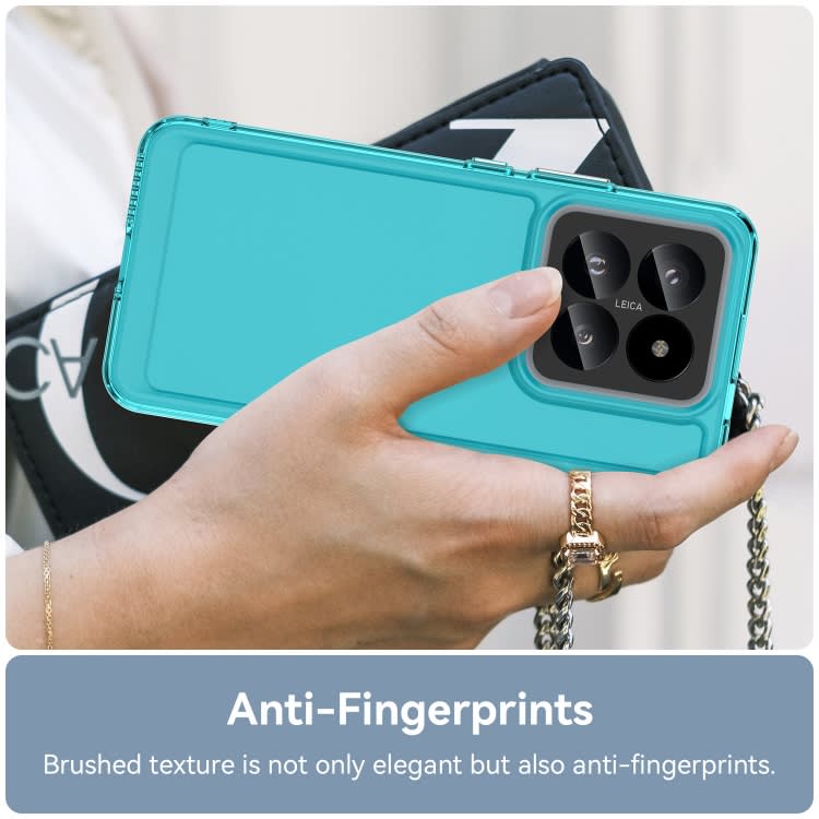 For Xiaomi 14 Pro Candy Series TPU Phone Case(Transparent Blue)