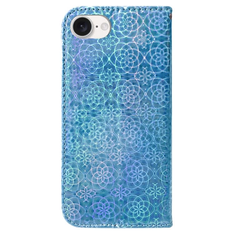 For iPhone SE 2024 Colorful Magnetic Buckle Leather Phone Case(Blue)