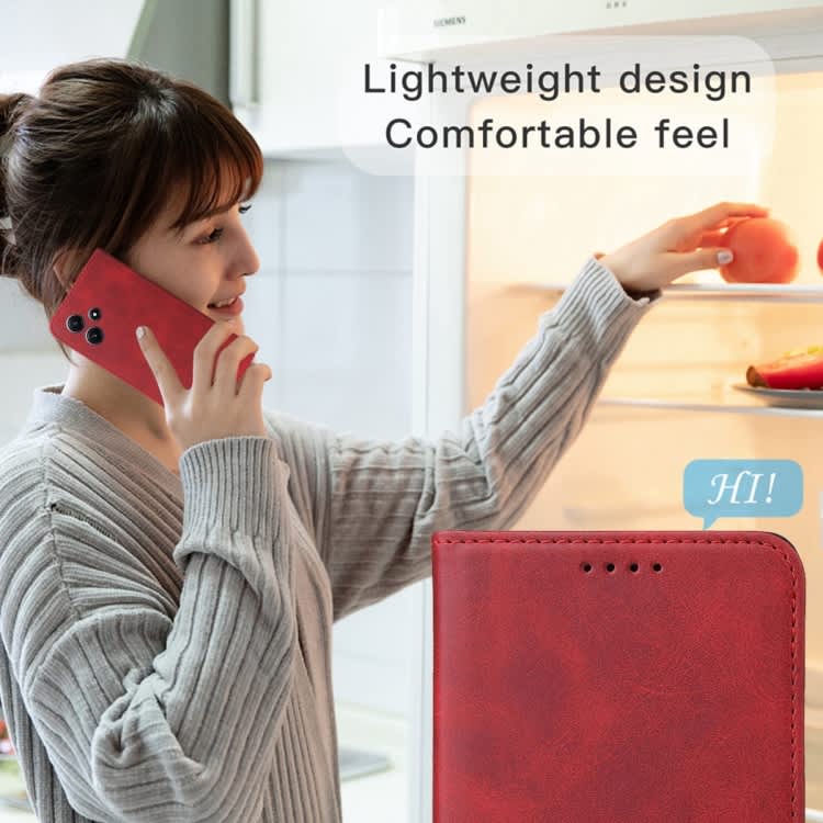 For Xiaomi Redmi A2+ Magnetic Closure Leather Phone Case(Red)
