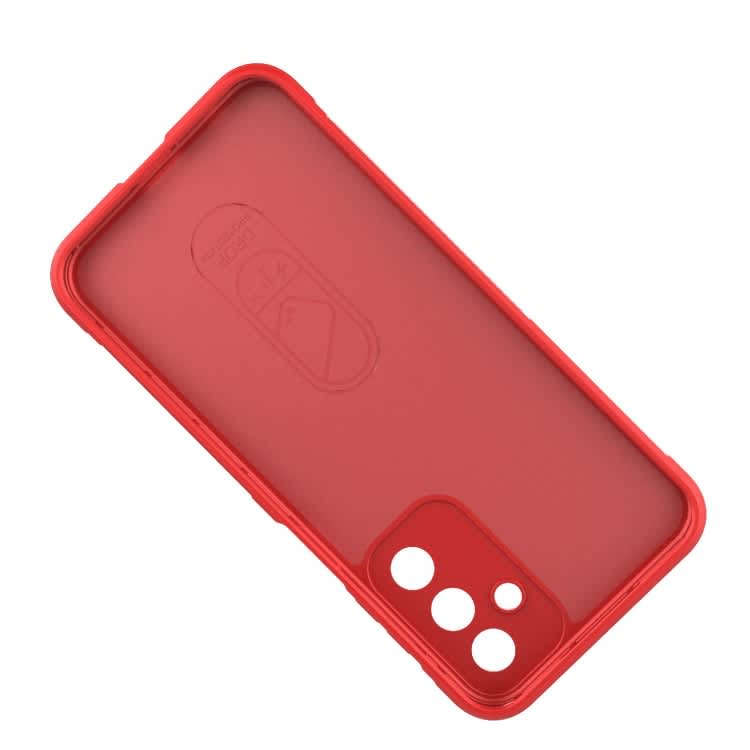 For Samsung Galaxy M15 5G Global Magic Shield TPU + Flannel Phone Case(Wine Red)