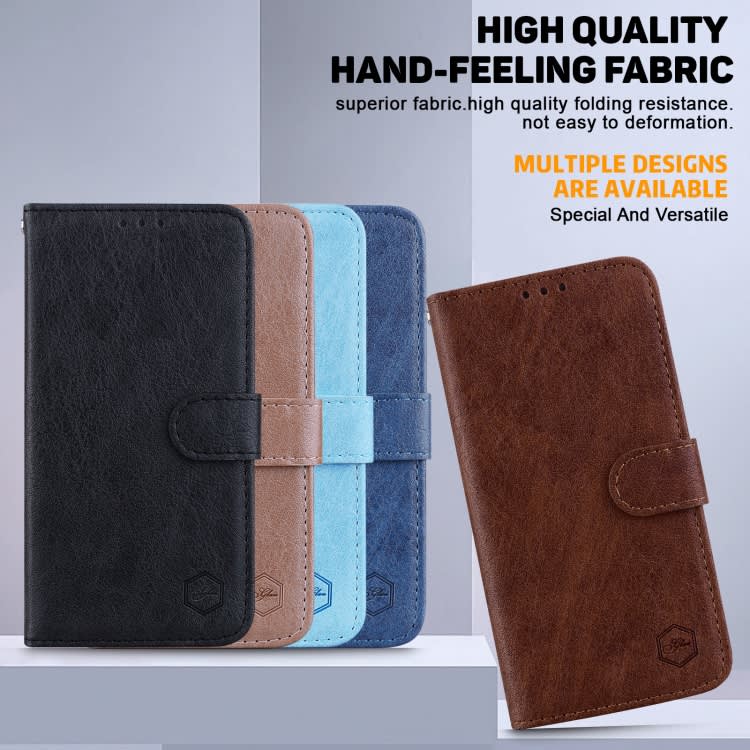 For Xiaomi Redmi Note 8 Skin Feeling Oil Leather Texture PU + TPU Phone Case(Brown)