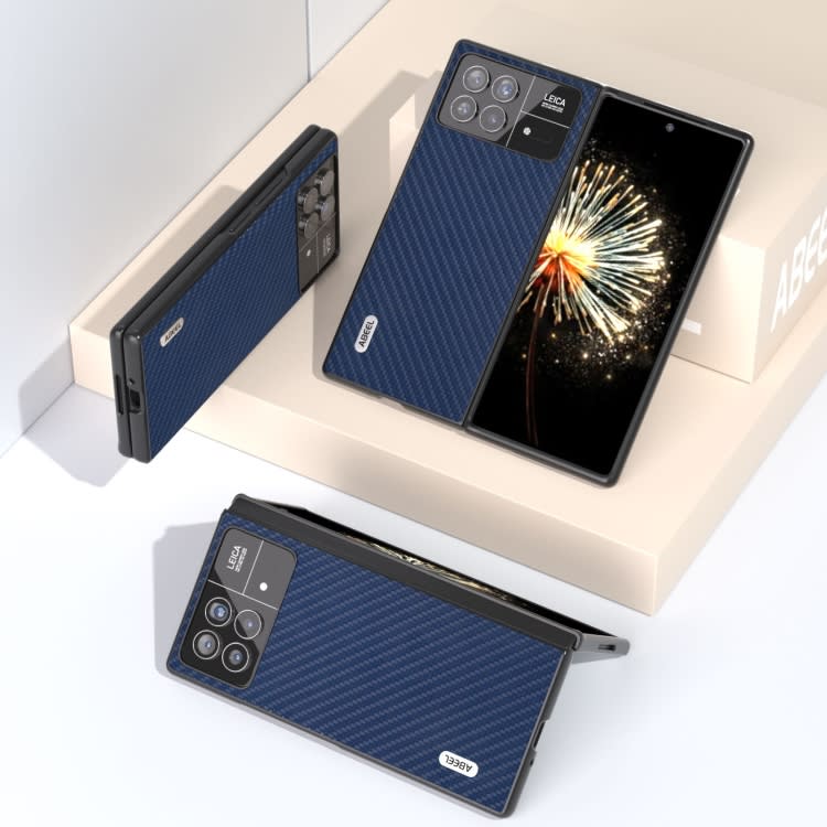 For Xiaomi Mix Fold 3 ABEEL Carbon Fiber Texture Protective Phone Case(Dark Blue)