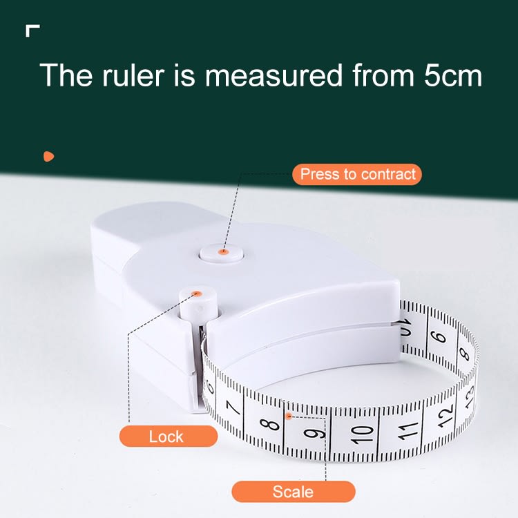 Automatic Precision Waist Measurement Ruler Random Color