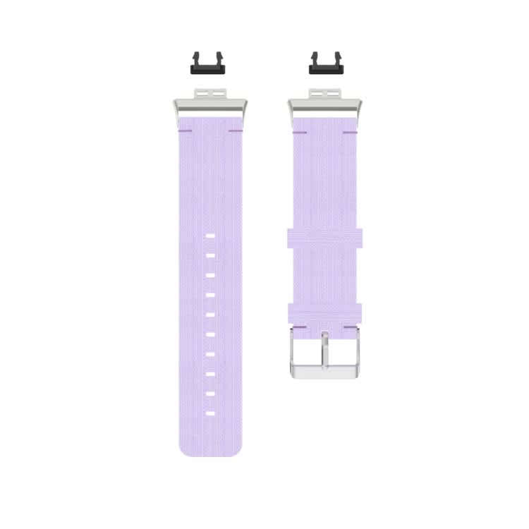 For Huawei Watch Fit Special Edition Nylon Braided Watch Band(Light Purple)