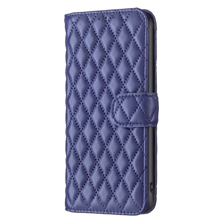 For Xiaomi Redmi Note 13 Pro 5G Diamond Lattice Wallet Leather Flip Phone Case(Blue)