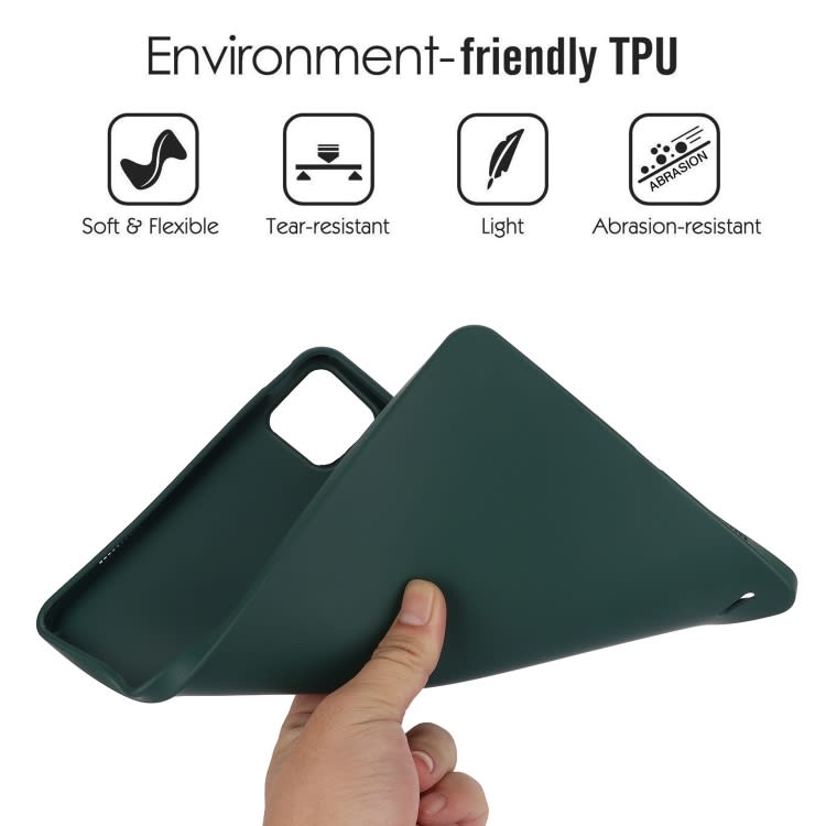 For Xiaomi Pad 6 / 6 Pro Oil Spray Skin-friendly TPU Tablet Case(Deep Green)