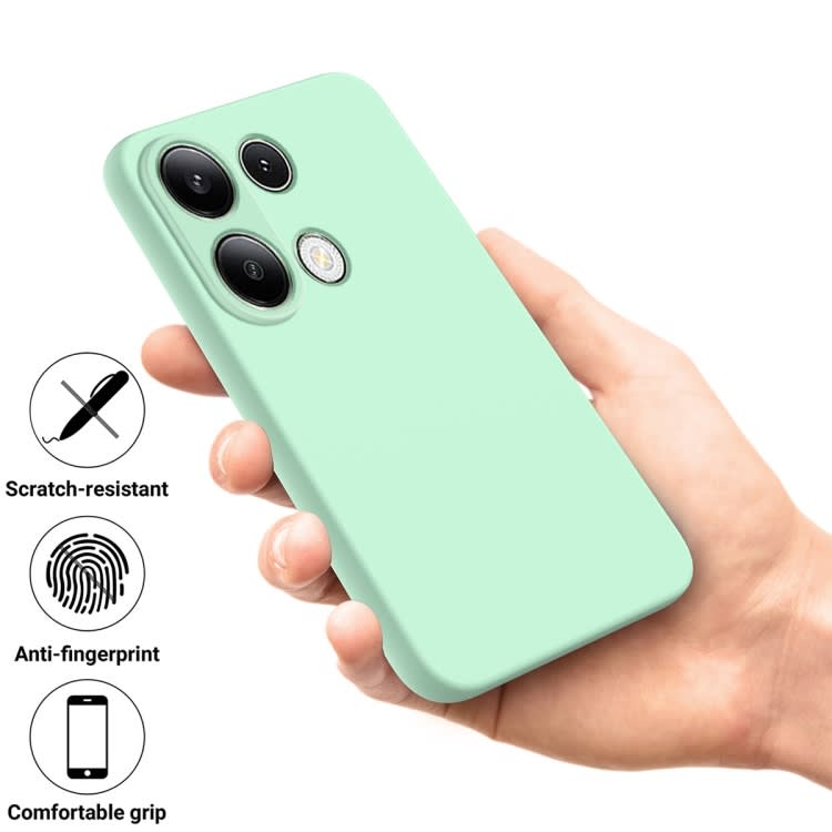 For Xiaomi Redmi Note 13 Pro 4G/Poco M6 Pro 4G Solid Color Liquid Silicone Dropproof Full Coverage